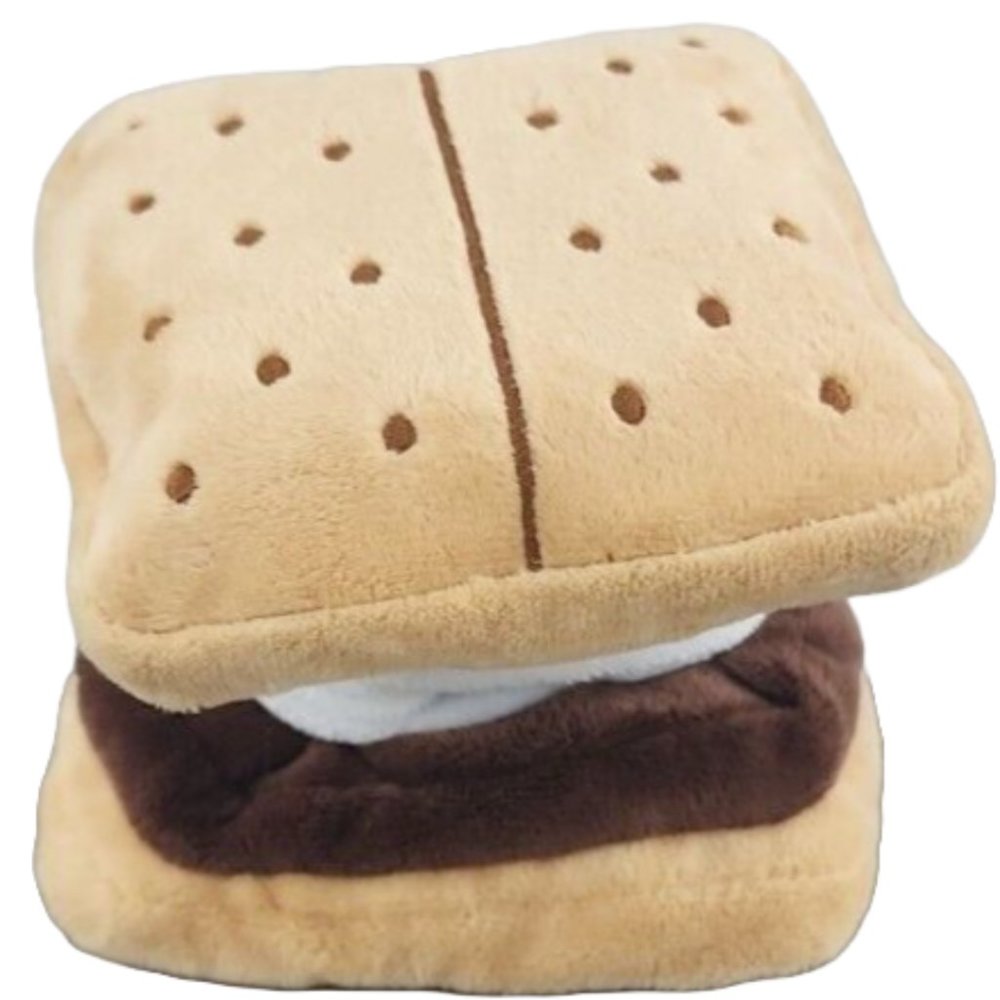 Bark Box “Begging For S'More” Campfire Collection Dog Toy Sz M/L Crinkle Squeak‎